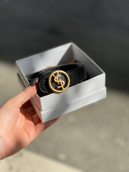 کمربند مارک ysl رنگ مشکی