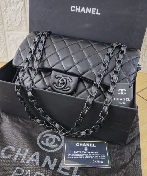 کیف برند شنل مشکی مدل Flap Bag