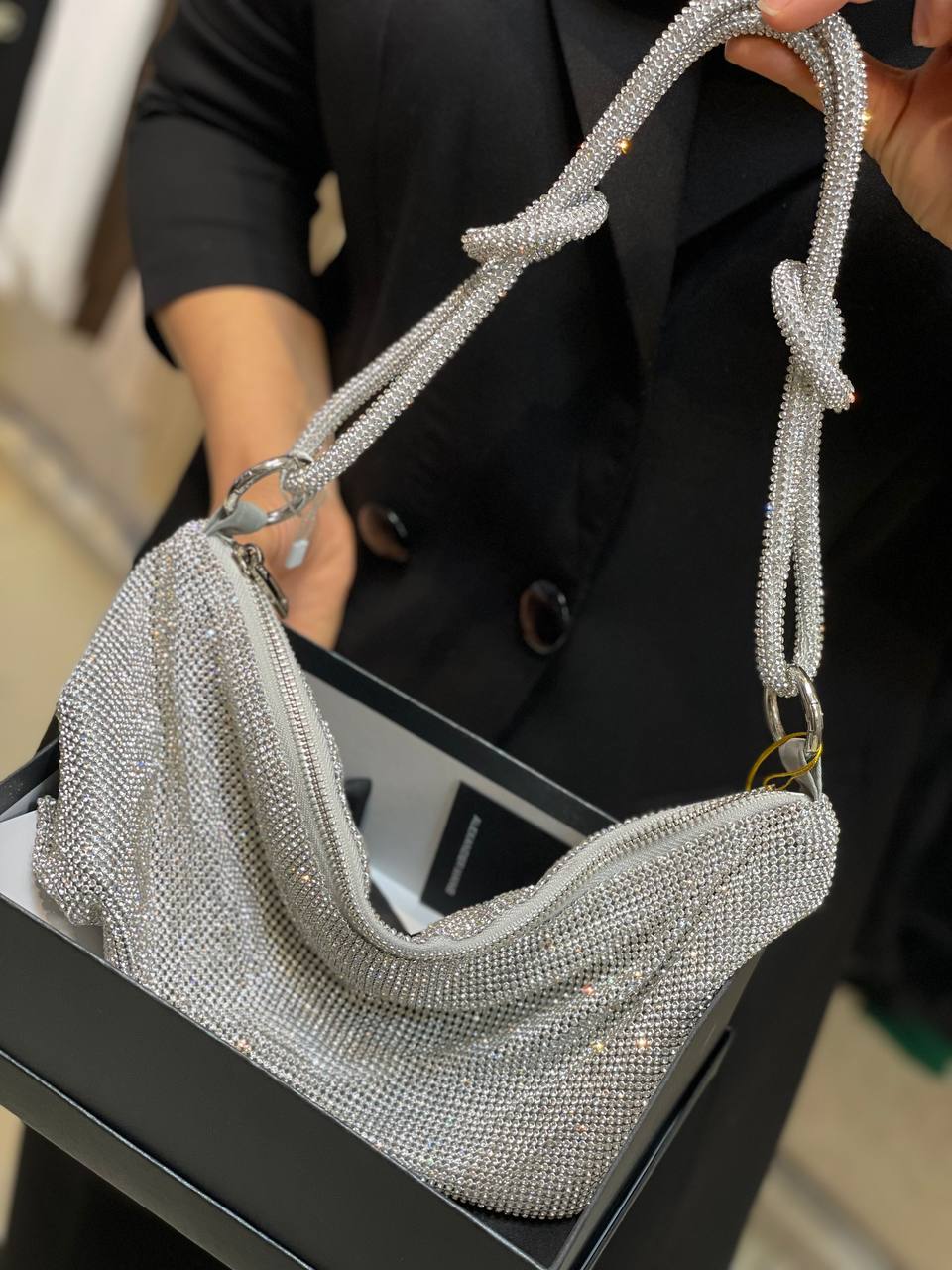 کیف مجلسی فول نگین برند وانگ 1 کیف مجلسی فول نگین برند وانگ