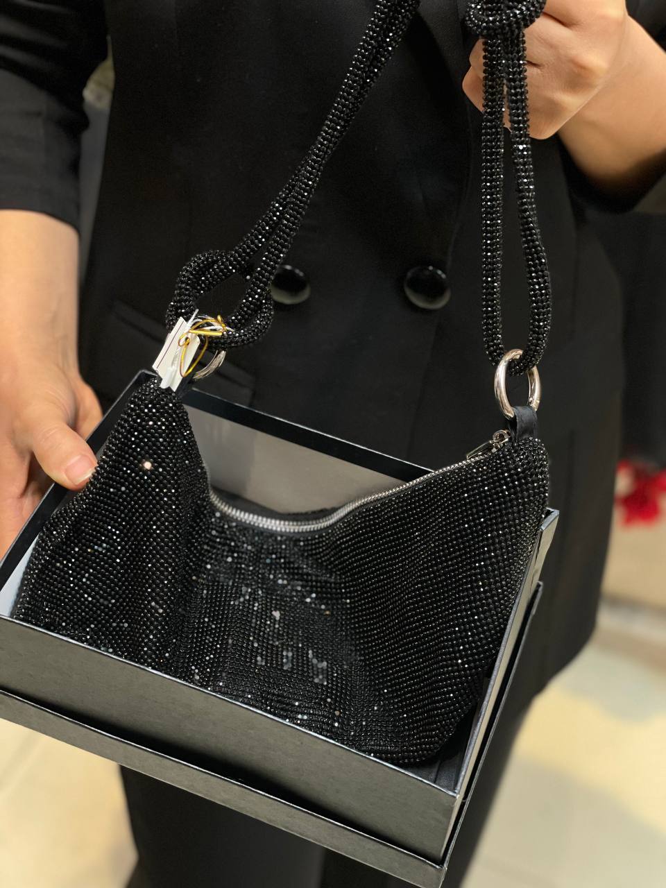 کیف مجلسی فول نگین برند وانگ 2 کیف مجلسی فول نگین برند وانگ - Image 2